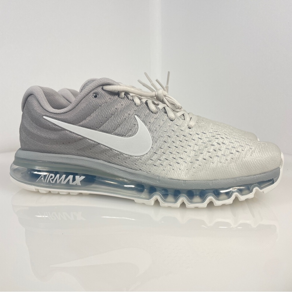 Nike Air Max 2017 White Gray Sneakers Size 11.5 849559-005